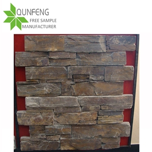 China Stack Stone Cladding Panel Slate Ledges Wall